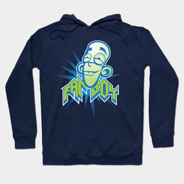 Fanboy Sticker Hoodie by Digital Artist ME